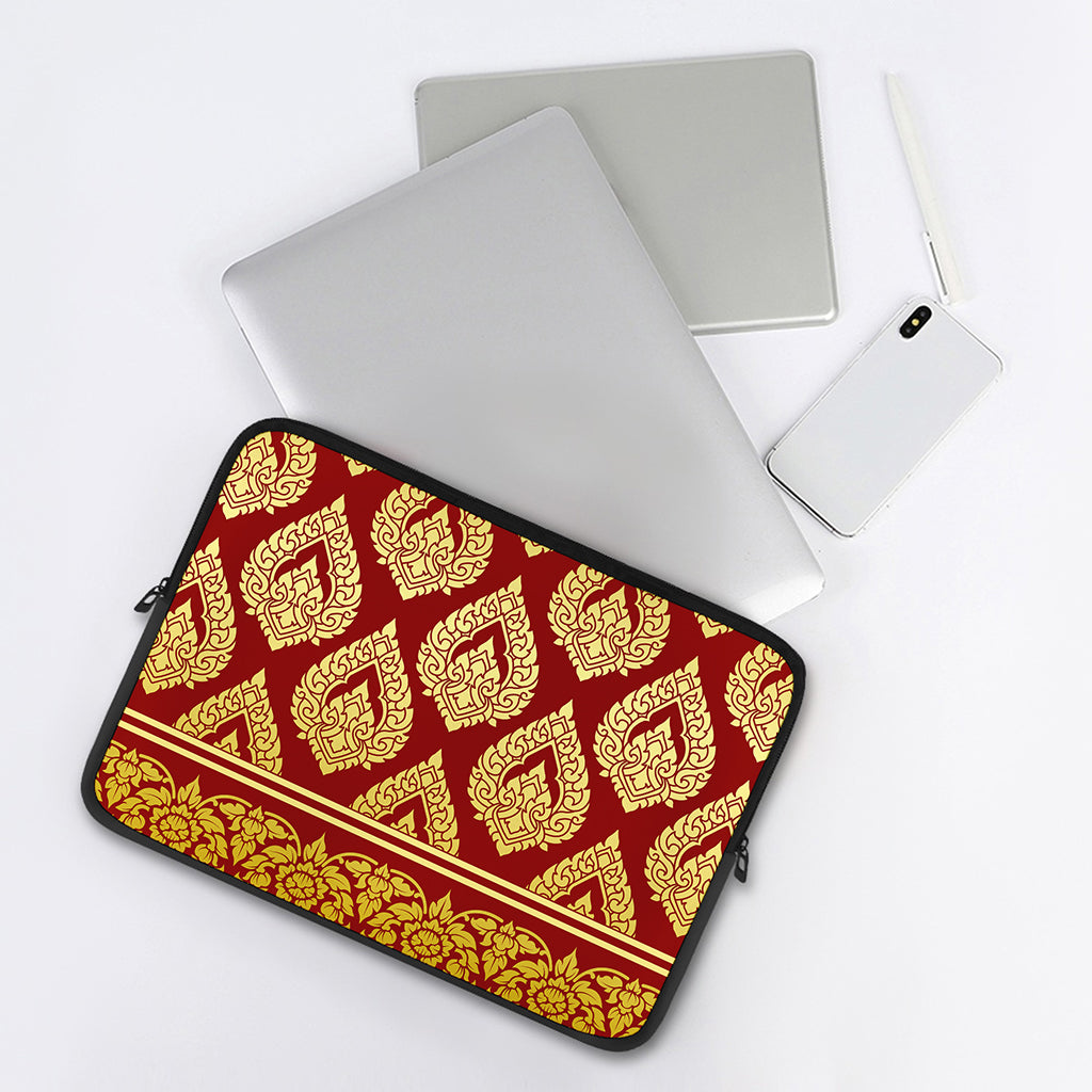 Traditional Thai Pattern Print Laptop Sleeve