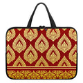 Traditional Thai Pattern Print Laptop Sleeve With Handle