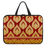 Traditional Thai Pattern Print Laptop Sleeve With Handle