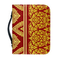 Traditional Thai Pattern Print Leather Bible Cover