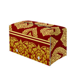 Traditional Thai Pattern Print Leather Tissue Box Cover
