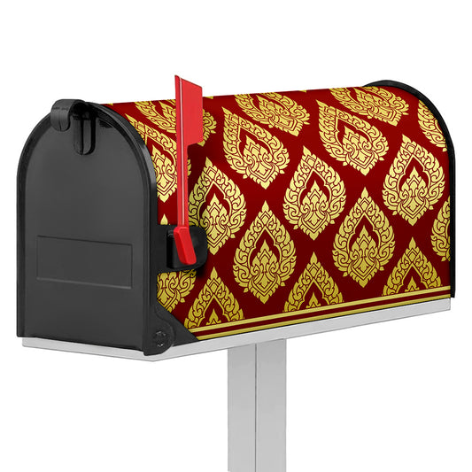Traditional Thai Pattern Print Mailbox Cover