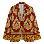 Traditional Thai Pattern Print Men's Blazer