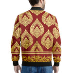 Traditional Thai Pattern Print Men's Bomber Jacket
