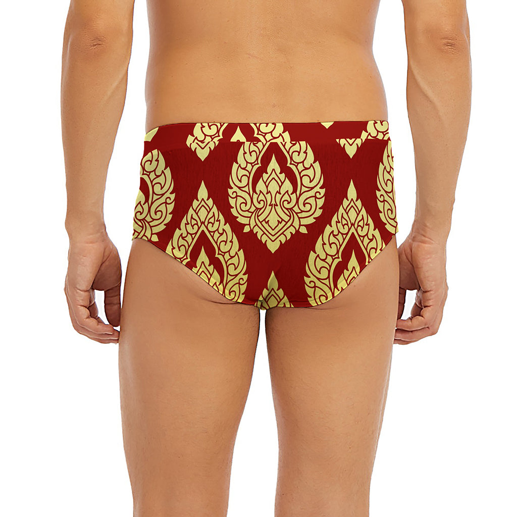 Traditional Thai Pattern Print Men's Briefs