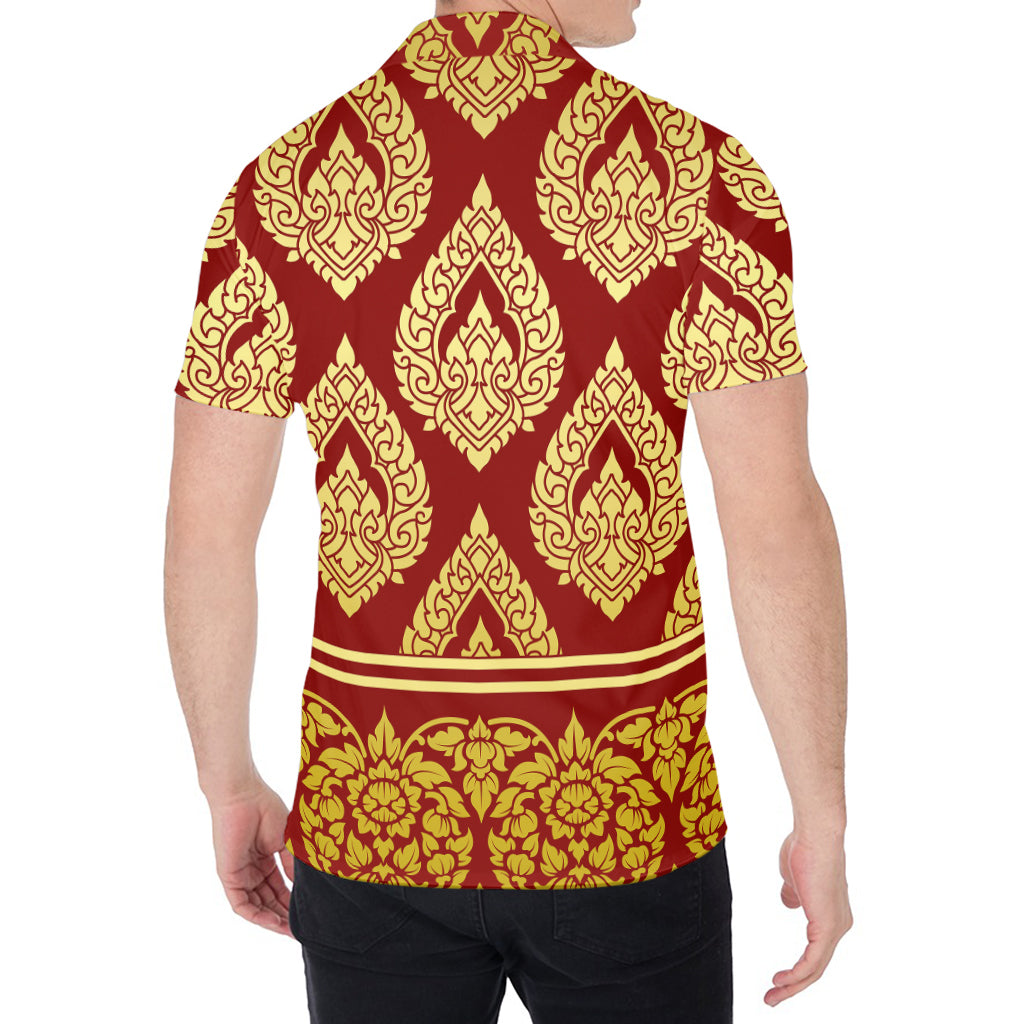 Traditional Thai Pattern Print Men's Shirt