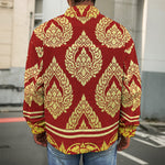 Traditional Thai Pattern Print Men's Shirt Jacket