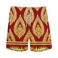 Traditional Thai Pattern Print Men's Athletic Shorts