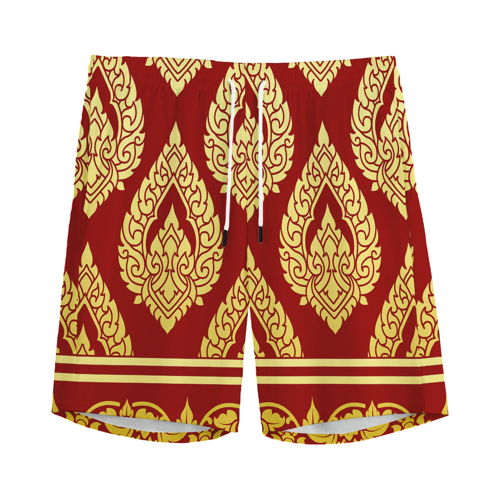Traditional Thai Pattern Print Men's Sports Shorts