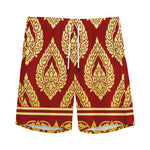 Traditional Thai Pattern Print Men's Sports Shorts