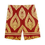 Traditional Thai Pattern Print Men's Sports Shorts