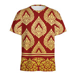 Traditional Thai Pattern Print Men's Sports T-Shirt