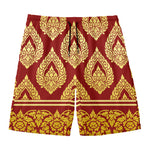 Traditional Thai Pattern Print Men's Swim Trunks