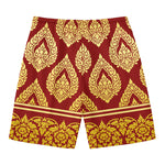 Traditional Thai Pattern Print Men's Swim Trunks