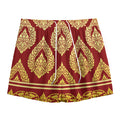 Traditional Thai Pattern Print Mesh Shorts