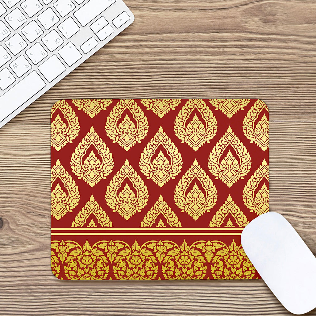 Traditional Thai Pattern Print Mouse Pad