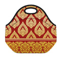 Traditional Thai Pattern Print Neoprene Lunch Bag