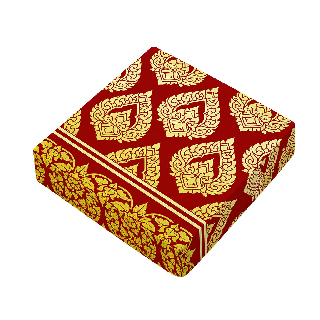 Traditional Thai Pattern Print Outdoor Seat Cushion Cover