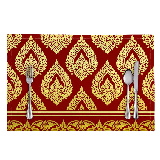 Traditional Thai Pattern Print Placemat
