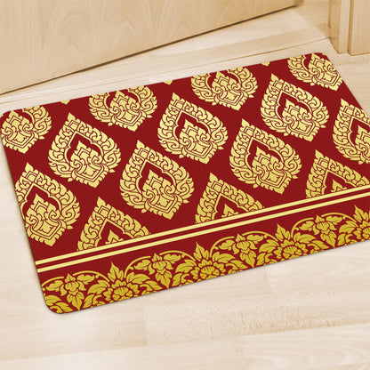 Traditional Thai Pattern Print Polyester Doormat