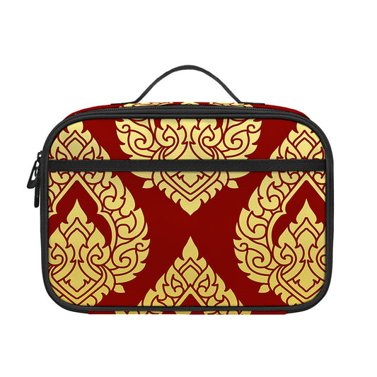 Traditional Thai Pattern Print Portable Lunch Bag
