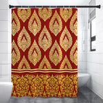 Traditional Thai Pattern Print Premium Shower Curtain