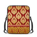 Traditional Thai Pattern Print Rectangular Crossbody Bag