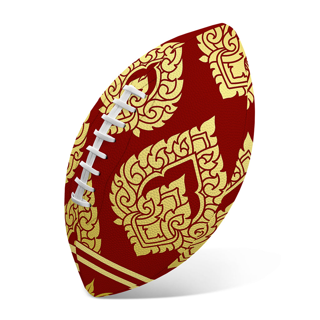 Traditional Thai Pattern Print Rugby Ball