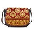 Traditional Thai Pattern Print Saddle Bag