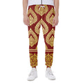 Traditional Thai Pattern Print Joggers