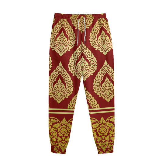 Traditional Thai Pattern Print Sweatpants