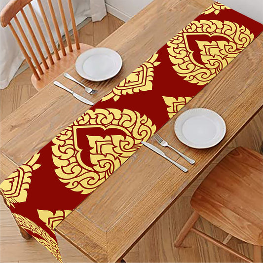 Traditional Thai Pattern Print Table Runner