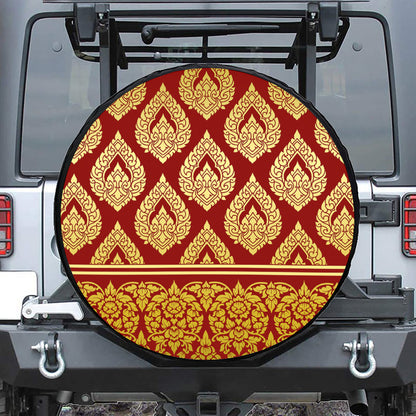 Traditional Thai Pattern Print Tire Cover