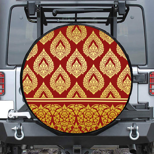 Traditional Thai Pattern Print Tire Cover
