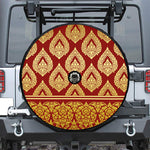 Traditional Thai Pattern Print Tire Cover With Camera Hole