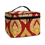 Traditional Thai Pattern Print Travel Makeup Bag