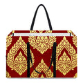 Traditional Thai Pattern Print Utility Tote Bag