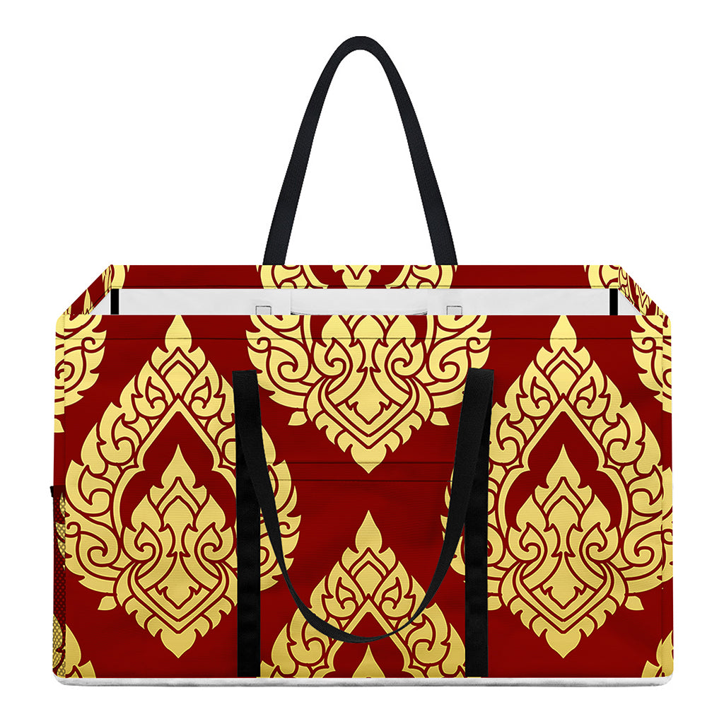 Traditional Thai Pattern Print Utility Tote Bag