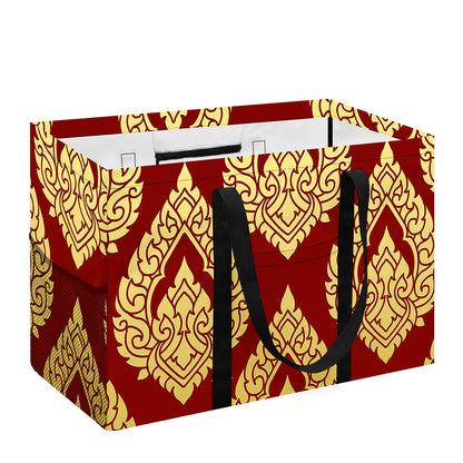Traditional Thai Pattern Print Utility Tote Bag