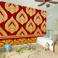 Traditional Thai Pattern Print Wall Sticker