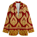 Traditional Thai Pattern Print Women's Blazer