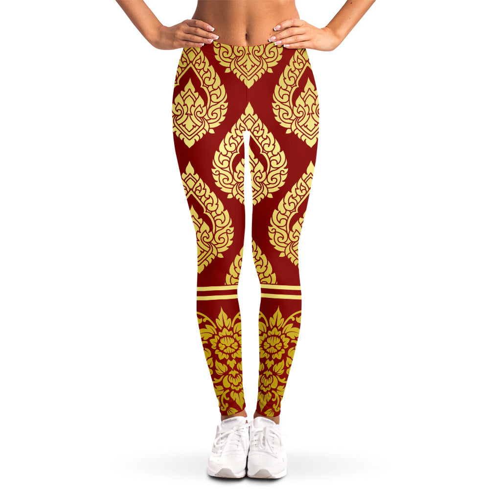 Traditional Thai Pattern Print Women's Leggings