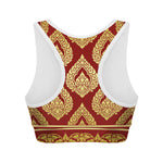 Traditional Thai Pattern Print Women's Sports Bra