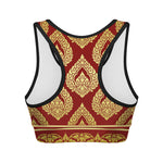 Traditional Thai Pattern Print Women's Sports Bra