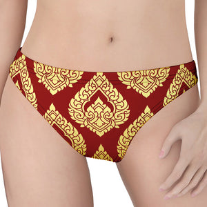 Traditional Thai Pattern Print Women's Thong