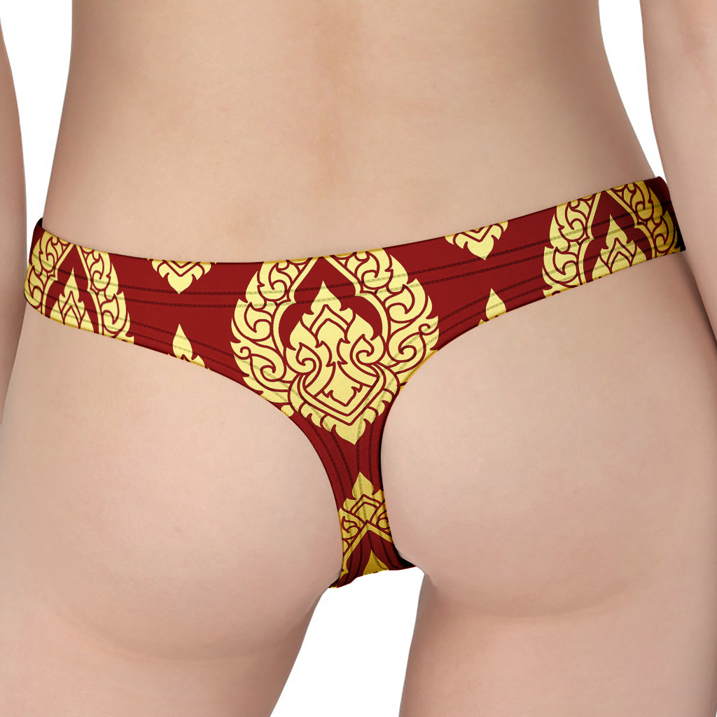 Traditional Thai Pattern Print Women's Thong