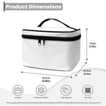 Watercolor Turtle Pattern Print Travel Makeup Bag