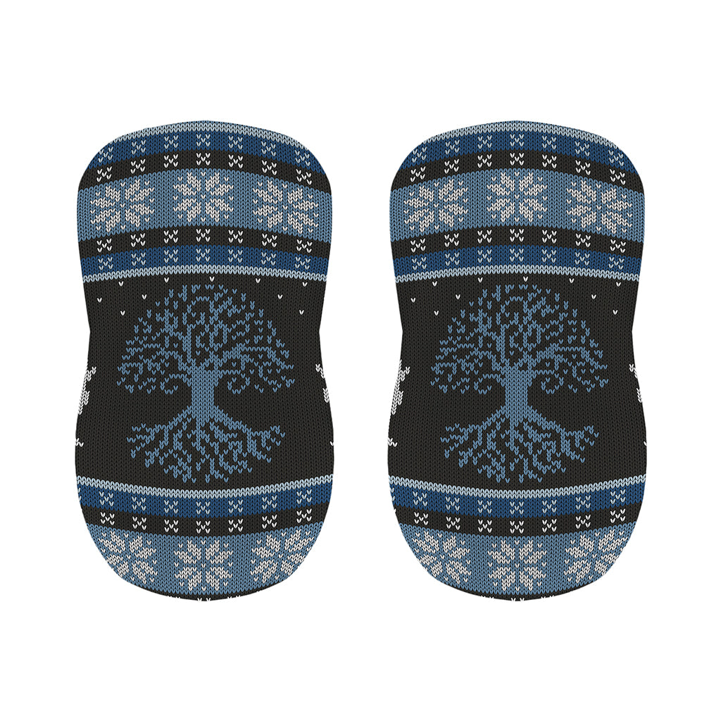 Tree Of Life And Howling Wolves Print Bar Stool Covers