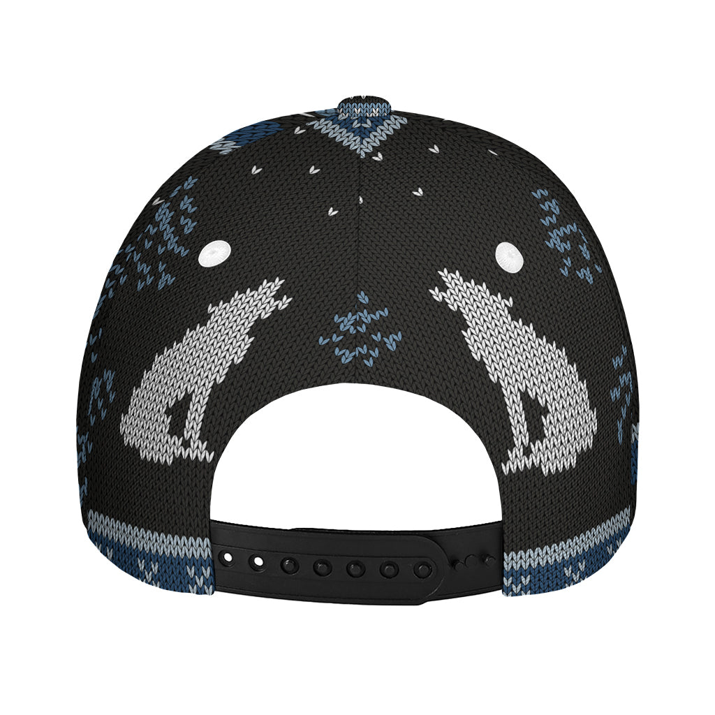 Tree Of Life And Howling Wolves Print Baseball Cap