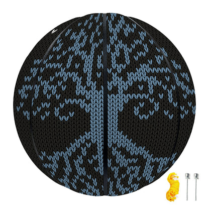Tree Of Life And Howling Wolves Print Basketball